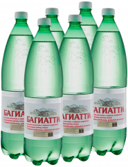 Минеральная вода «Багиатти» 1.5 литра (упаковка 6 бутылей)