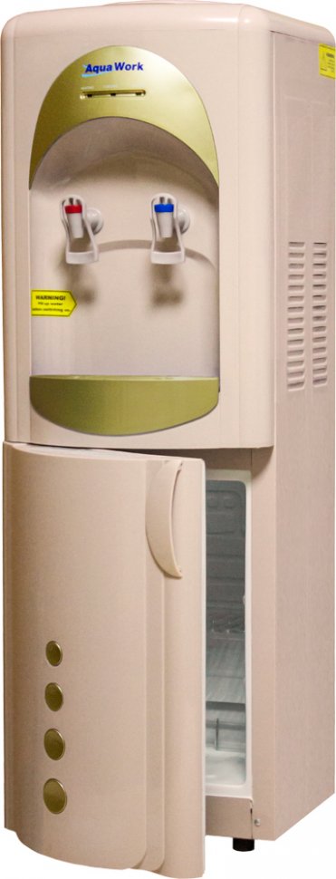 Кулер для воды Aqua Work 28-L-B/B бежево-золотой с холодильником компрессорный