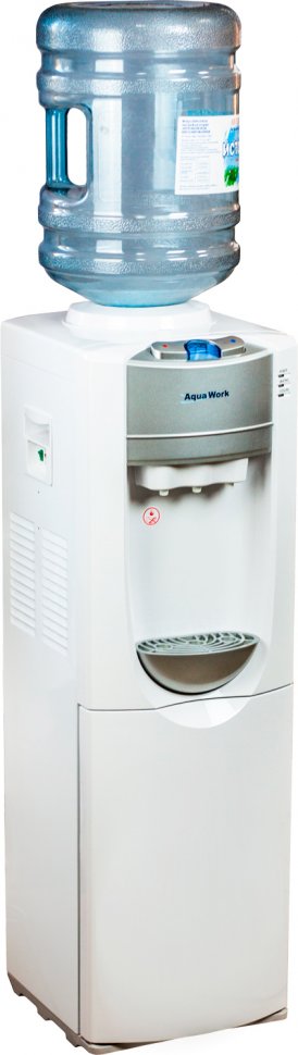 Кулер для воды Aqua Work 712-S-W белый со шкафчиком компрессорный