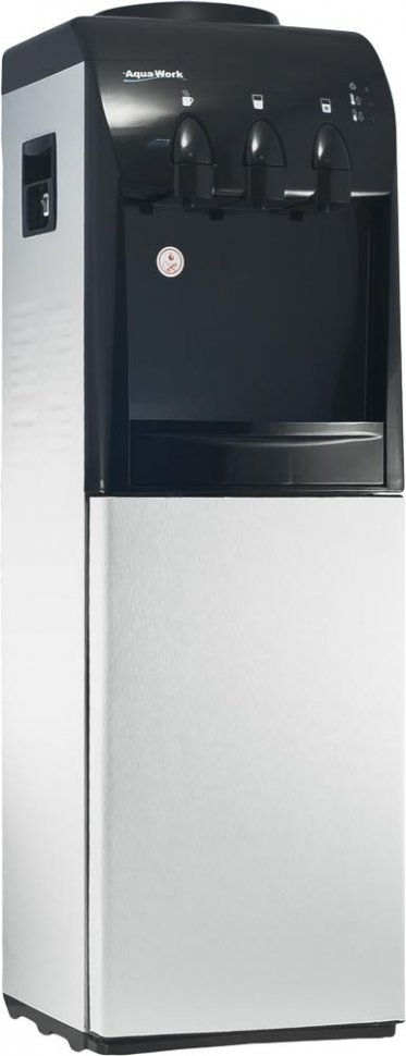 Кулер для воды Алюминий серый с холодильником компрессорный