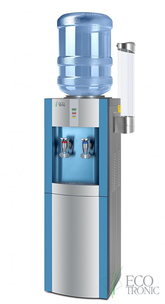 Кулер для воды Ecotronic H1-LC Blue со шкафчиком компрессорный