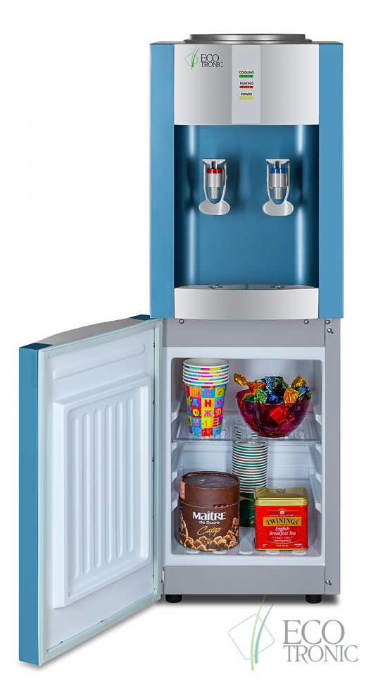 Кулер для воды Ecotronic H1-LC Blue со шкафчиком компрессорный