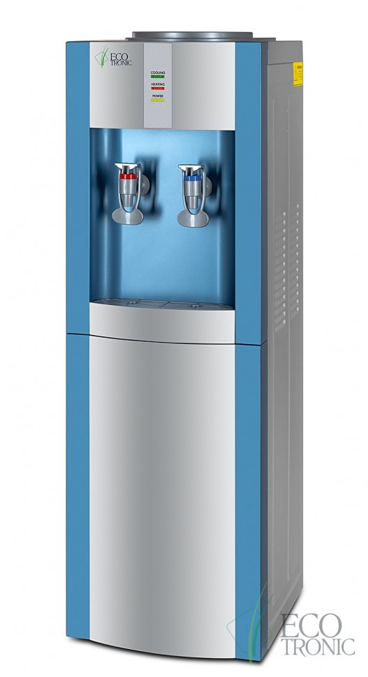 Кулер для воды Ecotronic H1-LC Blue со шкафчиком компрессорный