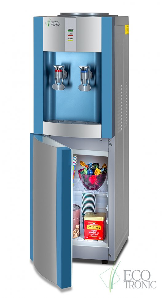 Кулер для воды Ecotronic H1-LC Blue со шкафчиком компрессорный