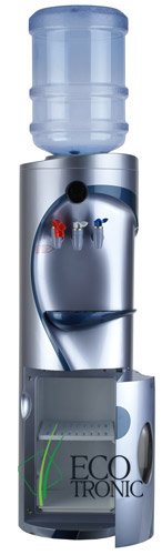 Кулер для воды Ecotronic G4-LM Silver со шкафчиком компрессорный