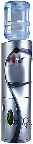 Кулер для воды Ecotronic G4-LM Silver со шкафчиком компрессорный