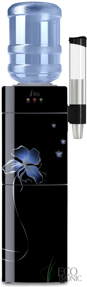 Кулер для воды Ecotronic M21-LC Black со шкафчиком компрессорный