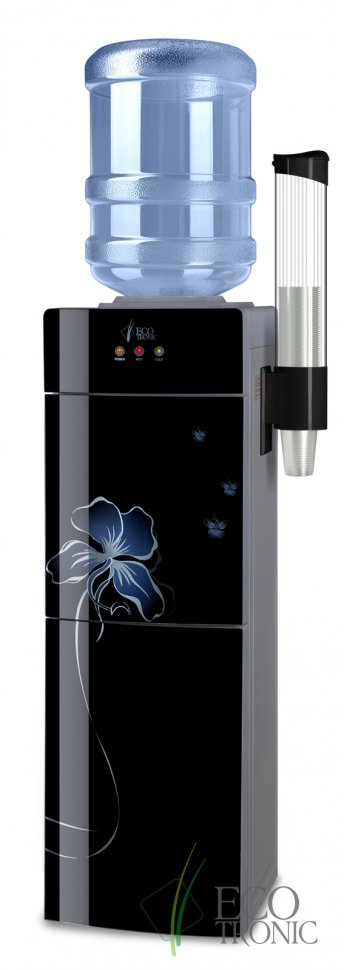 Кулер для воды Ecotronic M21-LC Black со шкафчиком компрессорный