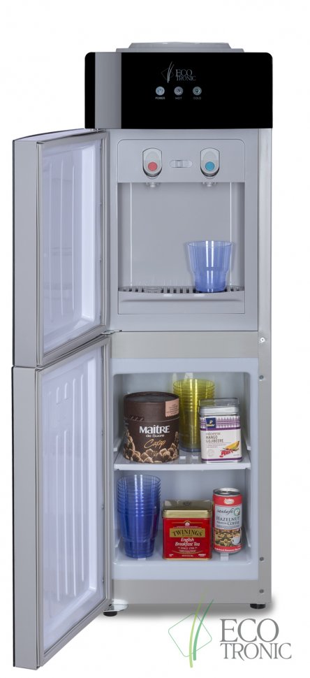 Кулер для воды Ecotronic M21-LC Black со шкафчиком компрессорный