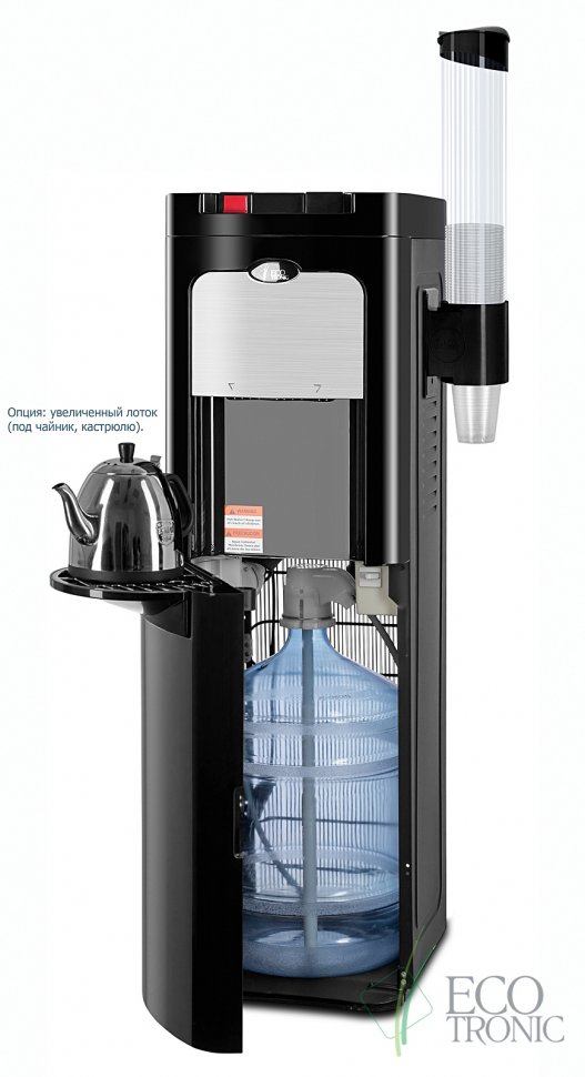 Кулер для воды Ecotronic C8-LX черный с нижней загрузкой компрессорный