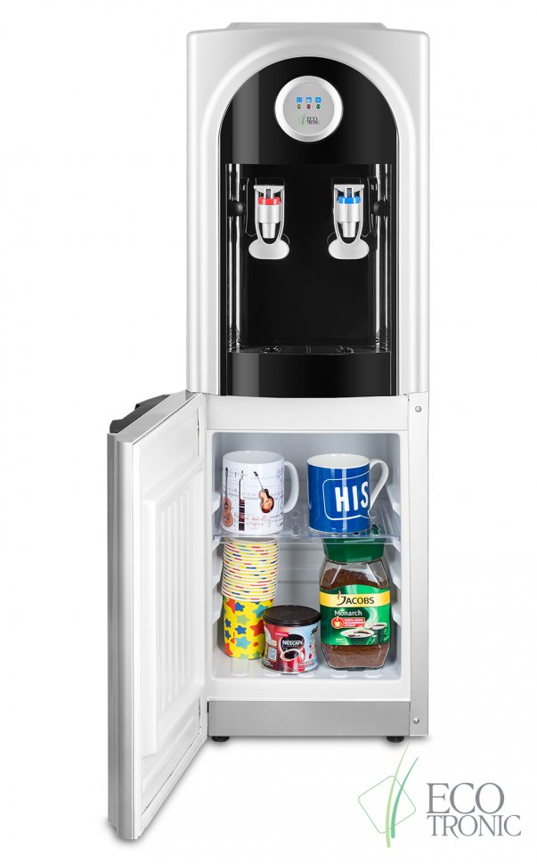 Кулер для воды Ecotronic C21-LCE Black со шкафчиком электронный
