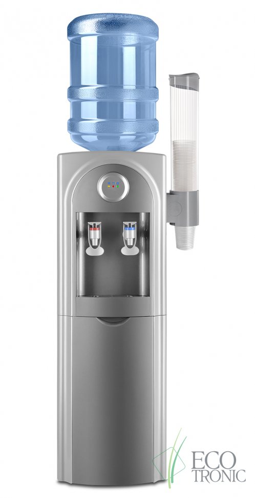 Кулер для воды Ecotronic C21-LCE Grey со шкафчиком электронный