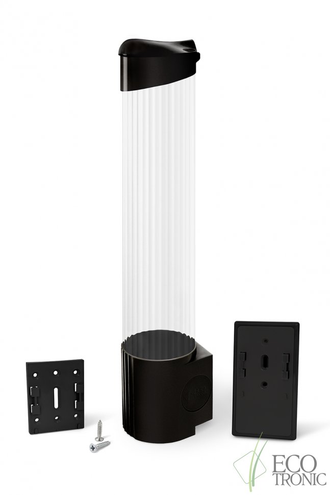Стаканодержатель Ecotronic на шурупах черный