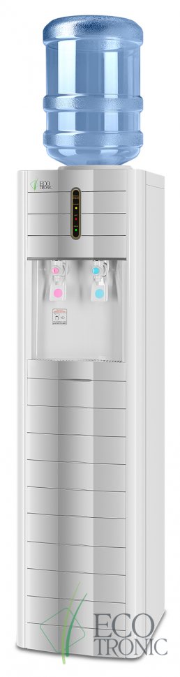 Кулер для воды Ecotronic V4-LZ White с большим баком нагрева компрессорный