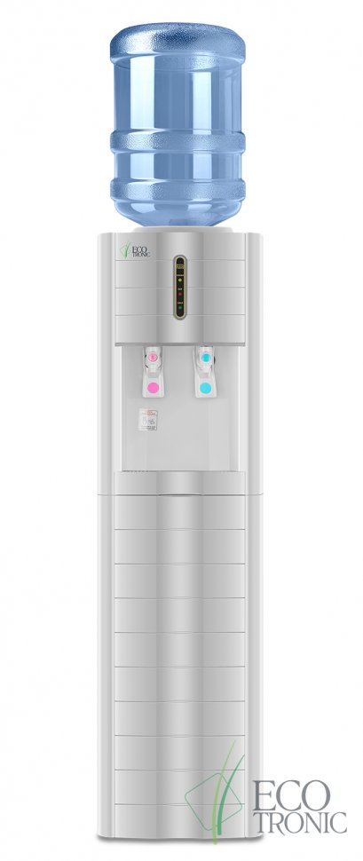 Кулер для воды Ecotronic V4-LZ White с большим баком нагрева компрессорный