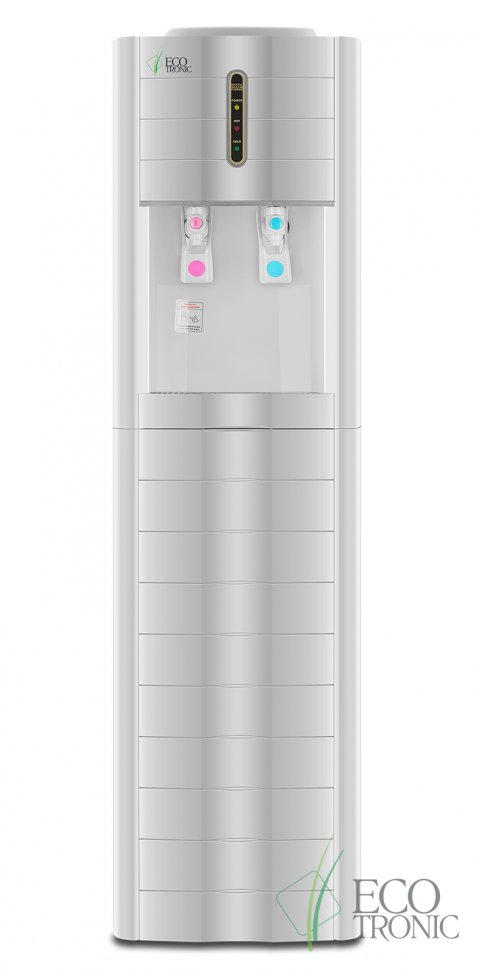 Кулер для воды Ecotronic V4-LZ White с большим баком нагрева компрессорный