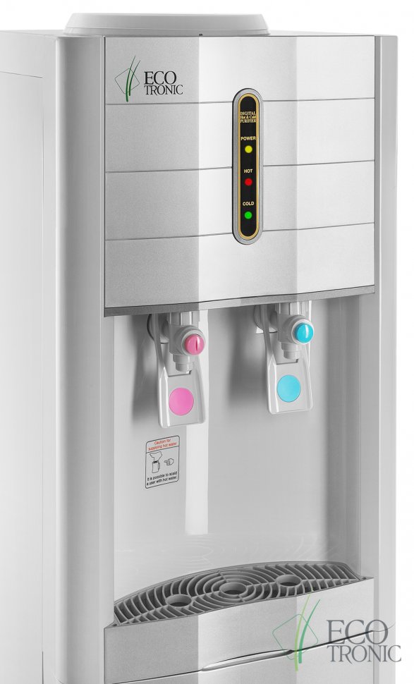 Кулер для воды Ecotronic V4-LZ White с большим баком нагрева компрессорный