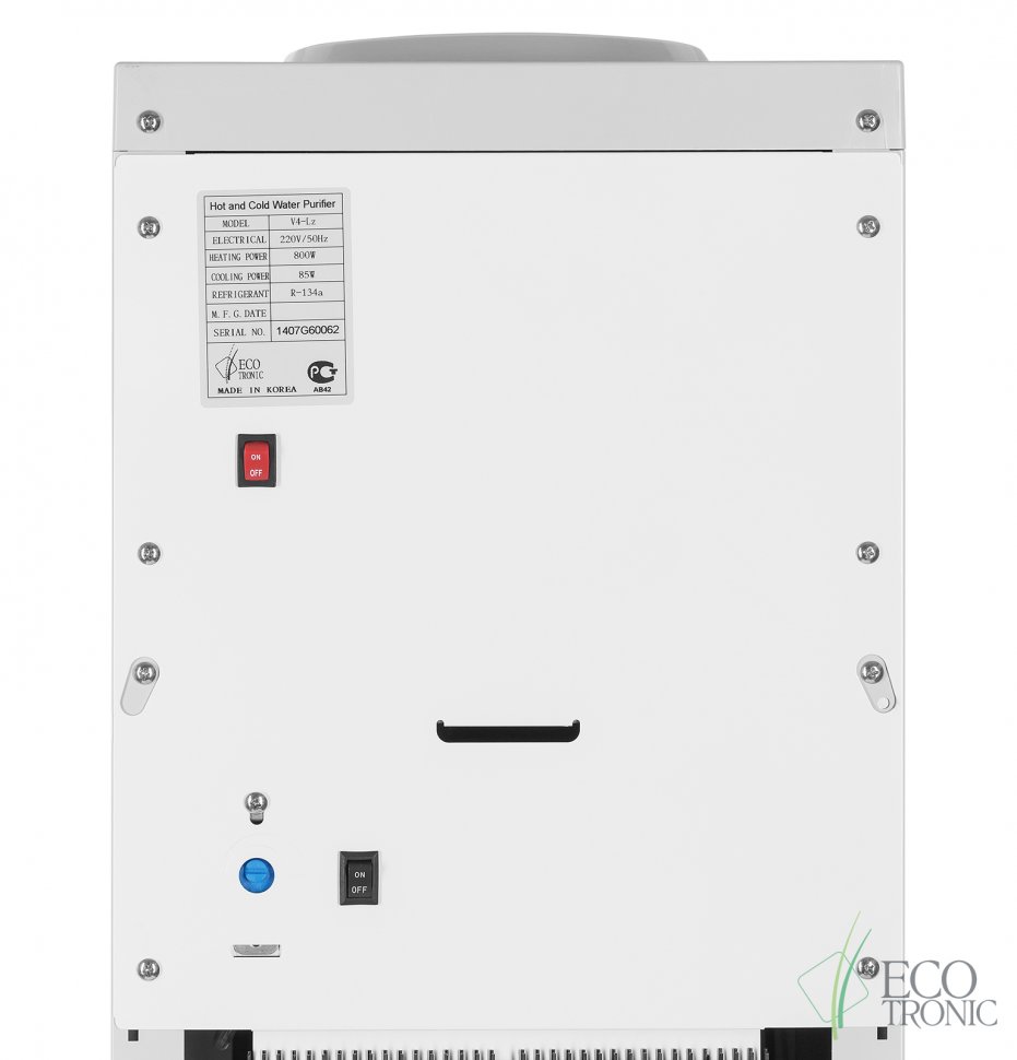 Кулер для воды Ecotronic V4-LZ White с большим баком нагрева компрессорный