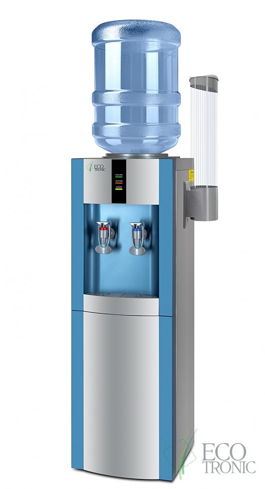 Кулер для воды Ecotronic H1-LCE Blue со шкафчиком электронный