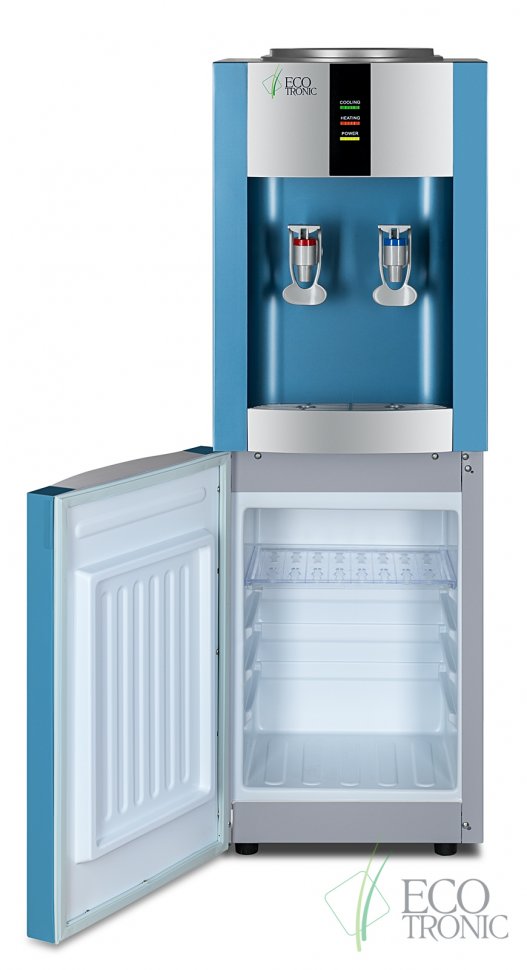 Кулер для воды Ecotronic H1-LCE Blue со шкафчиком электронный