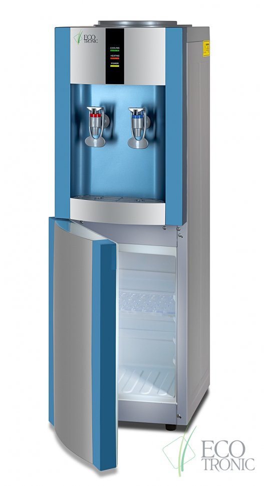 Кулер для воды Ecotronic H1-LCE Blue со шкафчиком электронный
