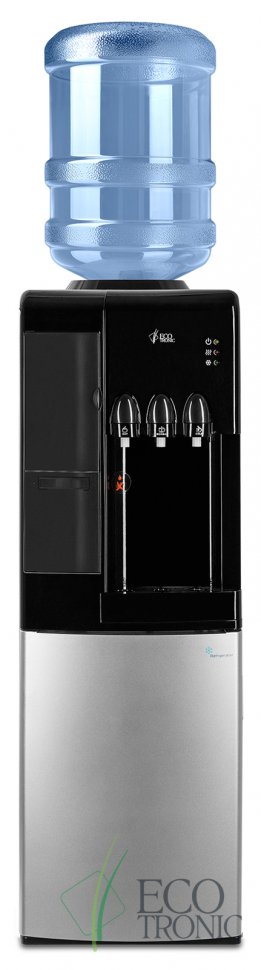 Кулер для воды Ecotronic C7-LF black/silver с холодильником компрессорный