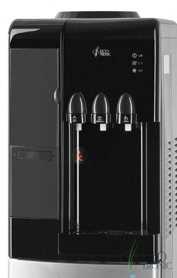 Кулер для воды Ecotronic C7-LF black/silver с холодильником компрессорный