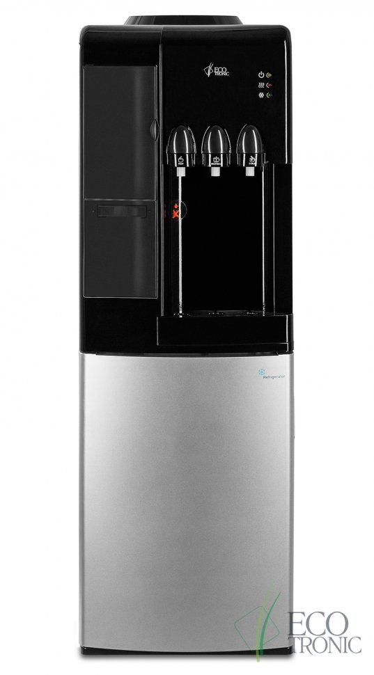 Кулер для воды Ecotronic C7-LF black/silver с холодильником компрессорный