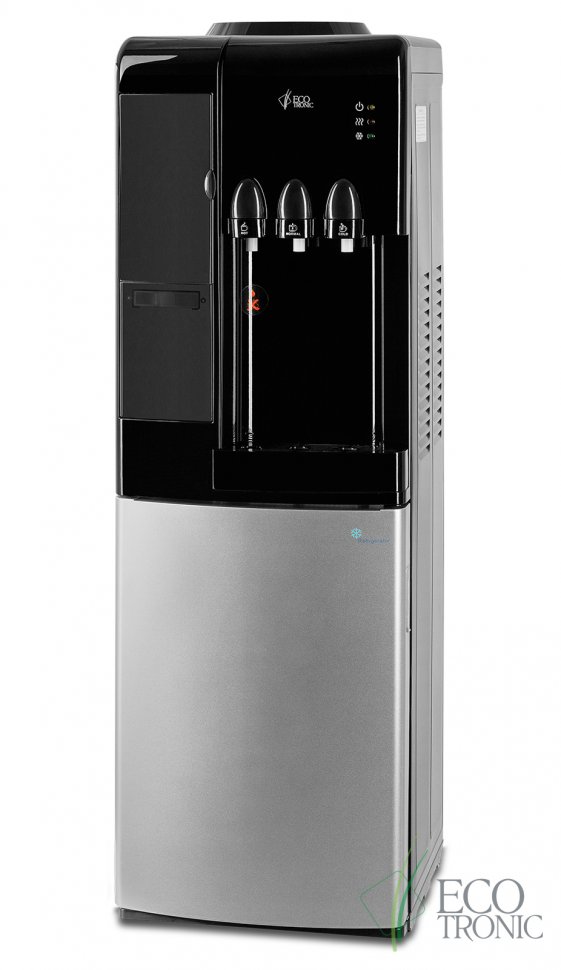 Кулер для воды Ecotronic C7-LF black/silver с холодильником компрессорный