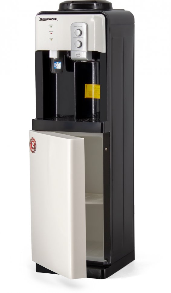 Кулер для воды Aqua Work 19-LD бело-черный со шкафчиком электронный