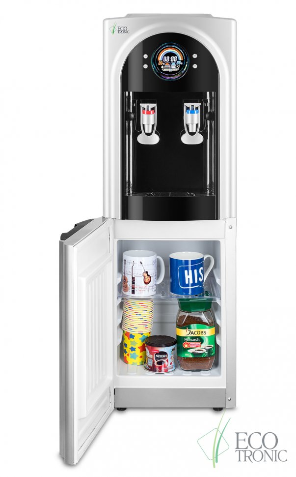 Кулер для воды Ecotronic C21-LCPM Black со шкафчиком компрессорный