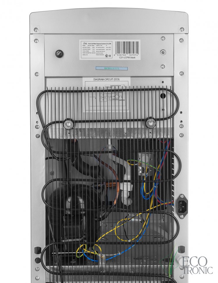 Кулер для воды Ecotronic C21-LCPM Black со шкафчиком компрессорный