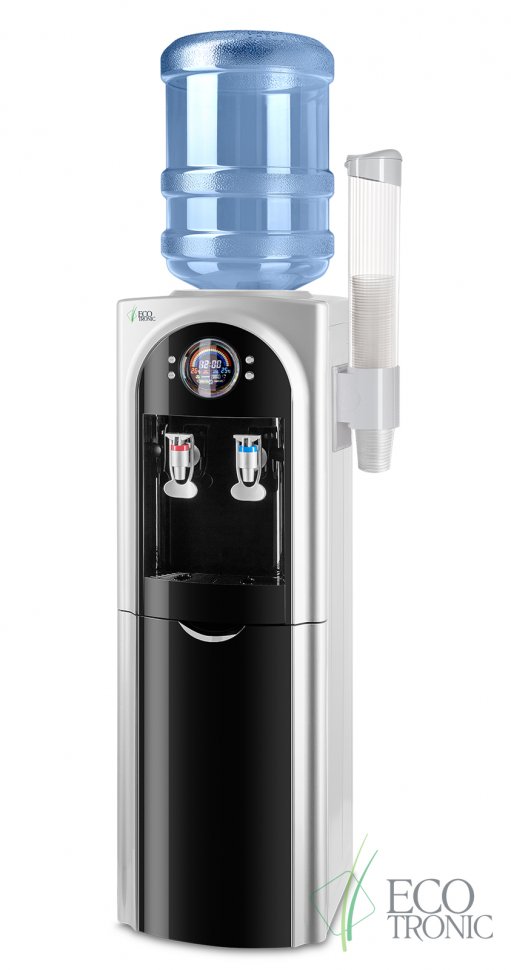 Кулер для воды Ecotronic C21-LCPM Black со шкафчиком компрессорный