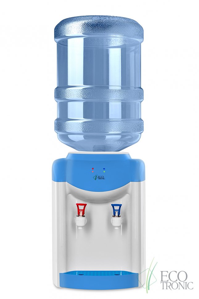 Кулер для воды Ecotronic K1-TN синий настольный с нагревом без охлаждения