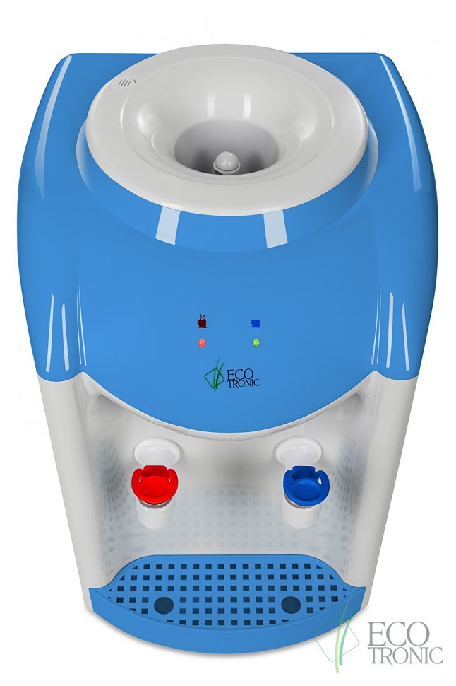 Кулер для воды Ecotronic K1-TN синий настольный с нагревом без охлаждения