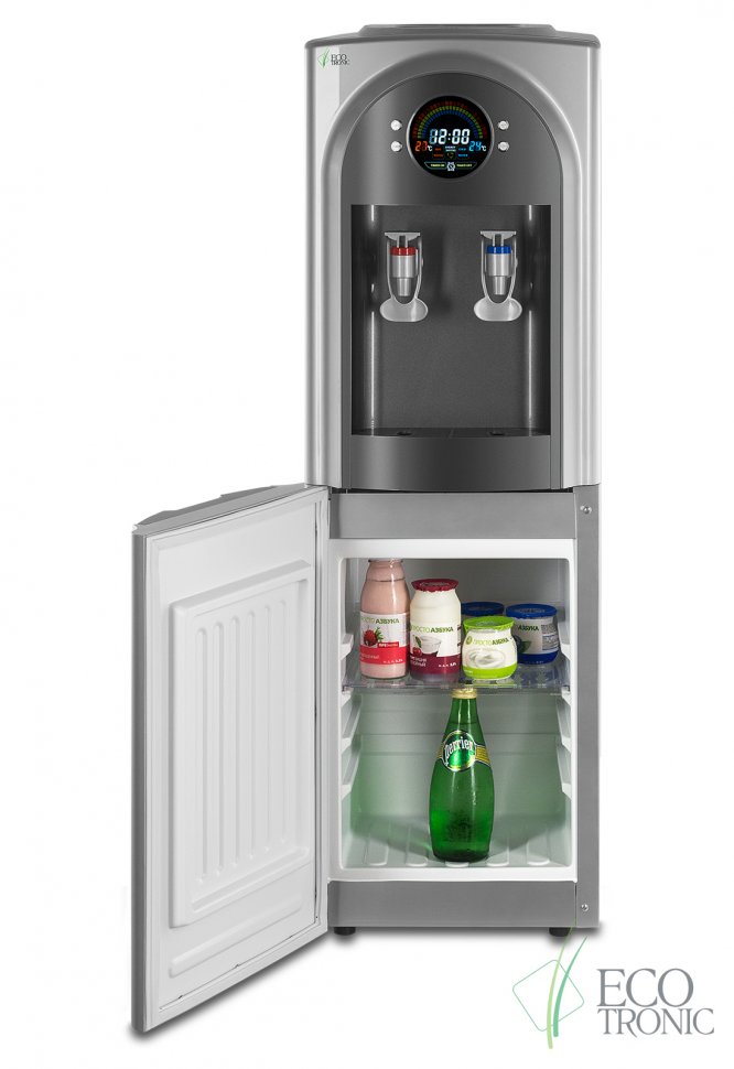 Кулер для воды Ecotronic C21-LCPM Grey со шкафчиком компрессорный