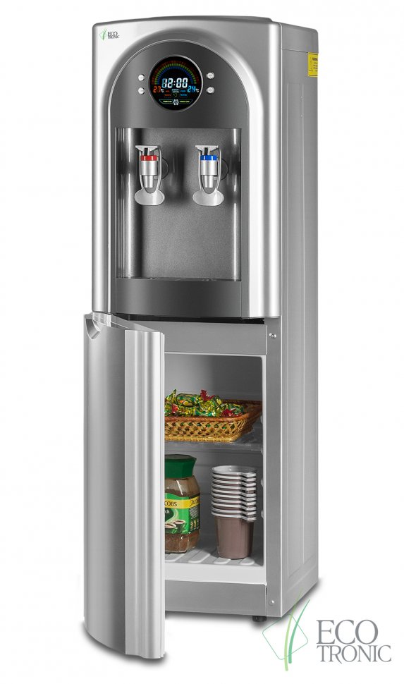 Кулер для воды Ecotronic C21-LCPM Grey со шкафчиком компрессорный