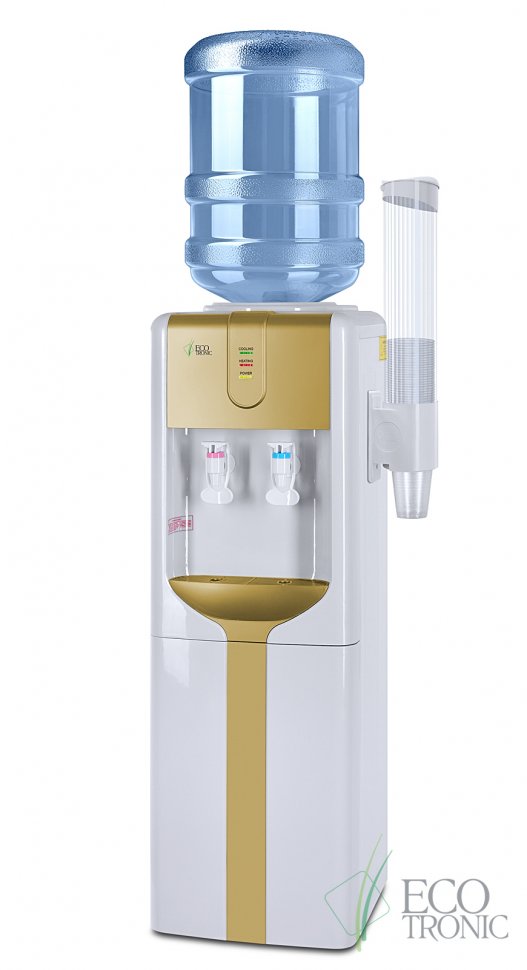 Кулер для воды Ecotronic H3-LCE Gold со шкафчиком электронный