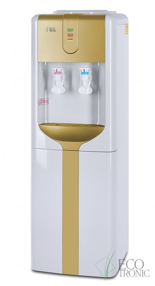 Кулер для воды Ecotronic H3-LCE Gold со шкафчиком электронный