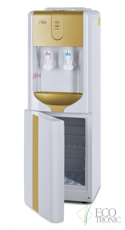 Кулер для воды Ecotronic H3-LCE Gold со шкафчиком электронный