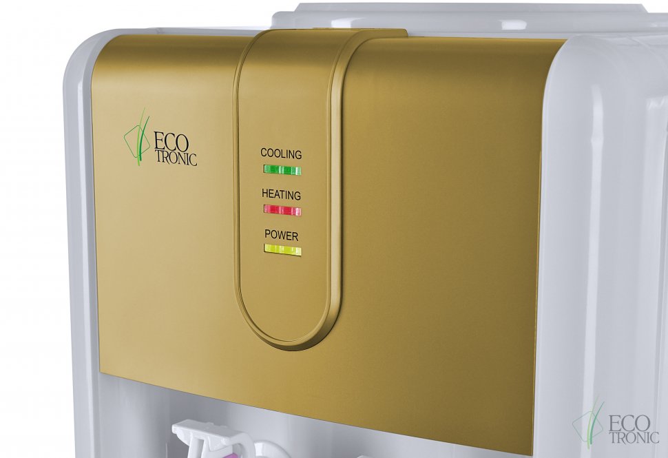 Кулер для воды Ecotronic H3-LCE Gold со шкафчиком электронный