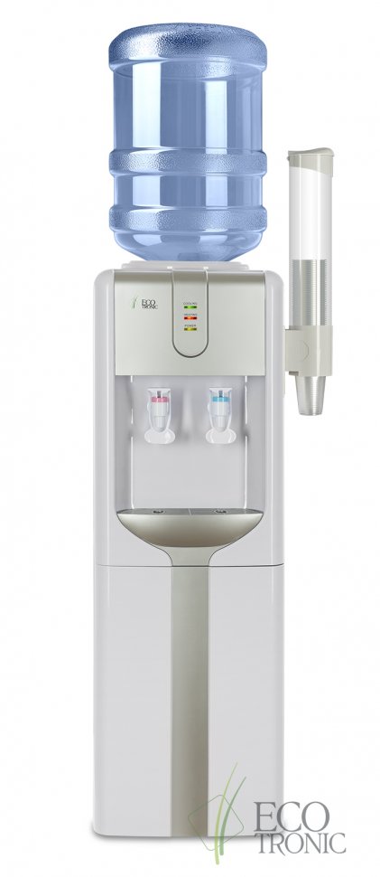 Кулер для воды Ecotronic H3-LCE Silver со шкафчиком электронный