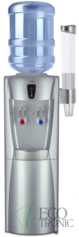 Кулер для воды Ecotronic G31-LCE Silver со шкафчиком электронный