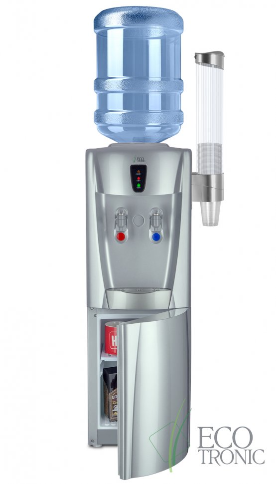 Кулер для воды Ecotronic G31-LCE Silver со шкафчиком электронный