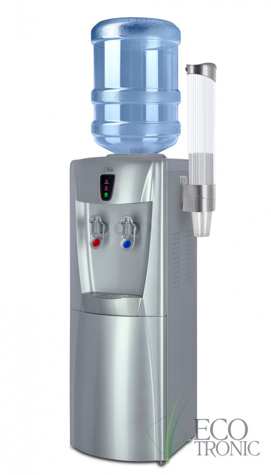 Кулер для воды Ecotronic G31-LCE Silver со шкафчиком электронный