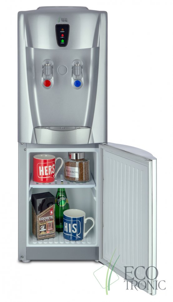Кулер для воды Ecotronic G31-LCE Silver со шкафчиком электронный