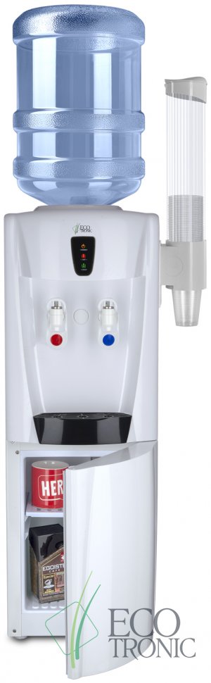 Кулер для воды Ecotronic G31-LCE White со шкафчиком электронный