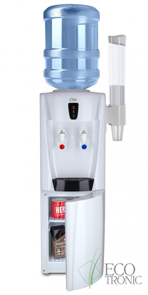 Кулер для воды Ecotronic G31-LCE White со шкафчиком электронный