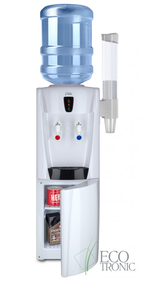 Кулер для воды Ecotronic G31-LCE White со шкафчиком электронный