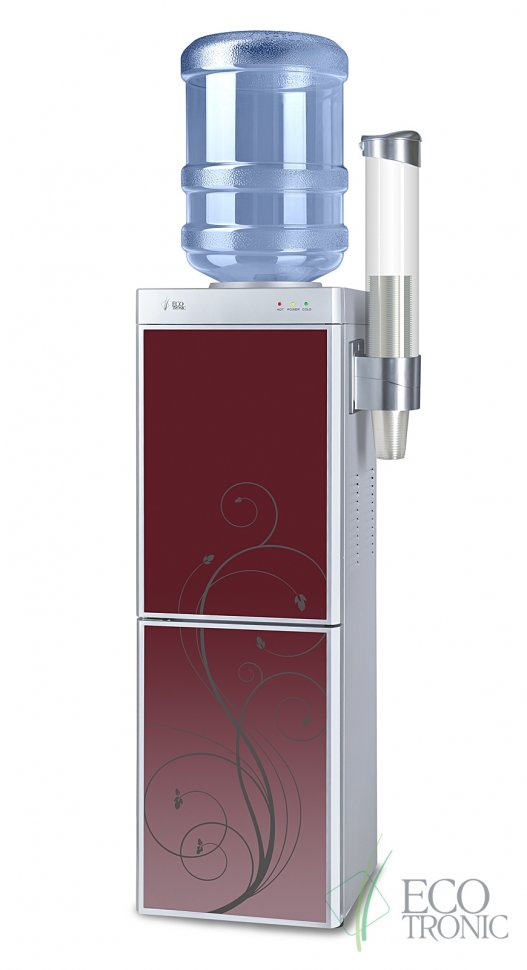 Кулер для воды Ecotronic M5-LF красный с холодильником компрессорный